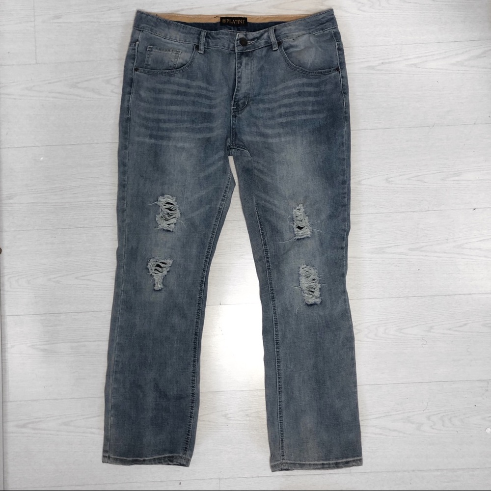 Platini ripped faded jeans 38x30